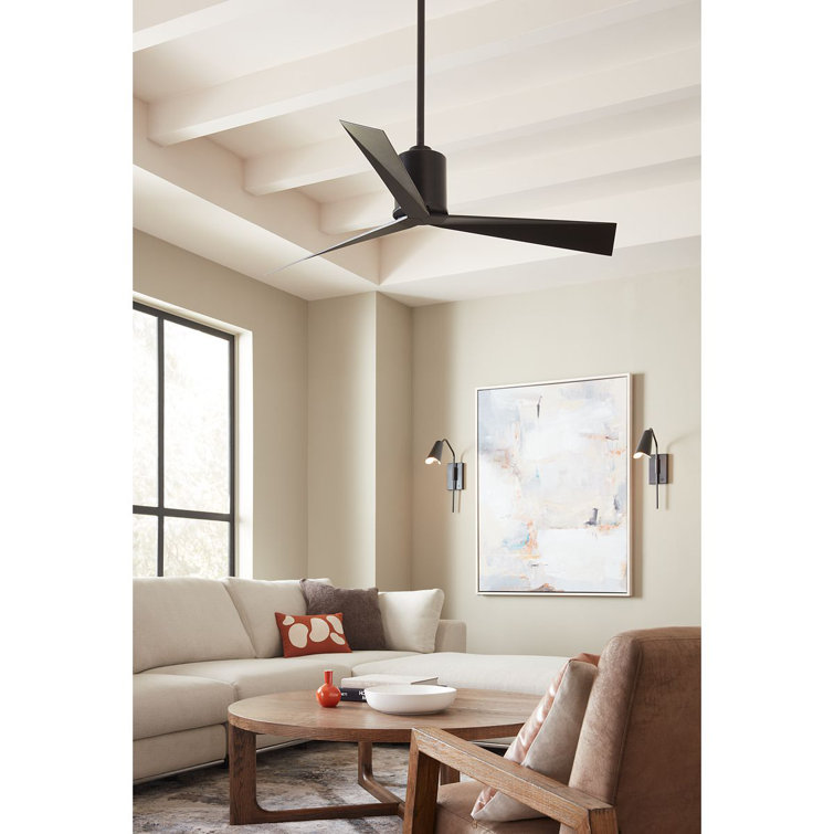 Paso 60'' Matte Black Industrial Ceiling Fan with Remote