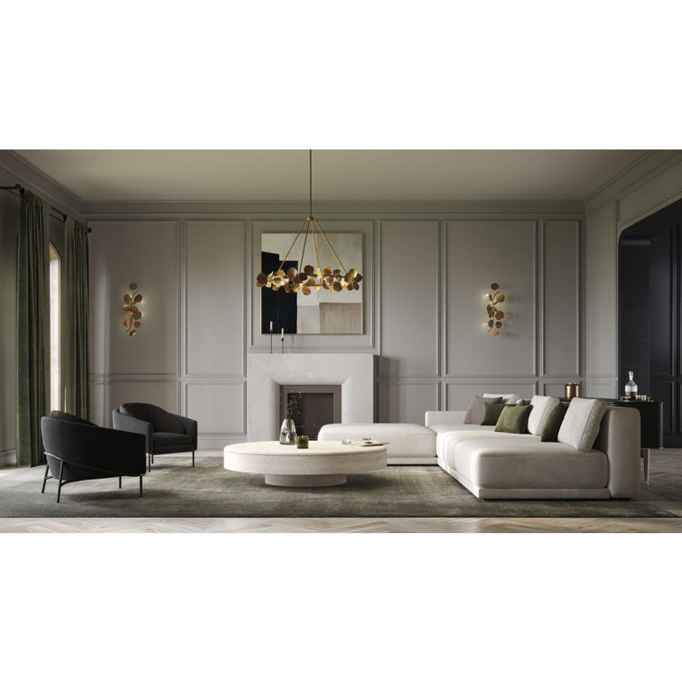 Laurel Gold Ombre 8-Light Steel Empire Chandelier