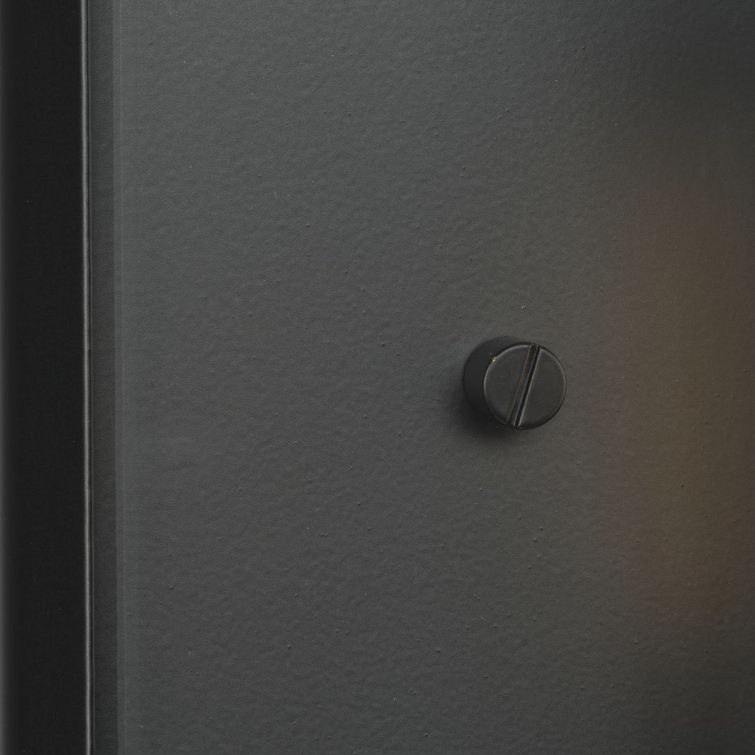 Matte Black Steel Outdoor Wall Lantern with Clear Glass