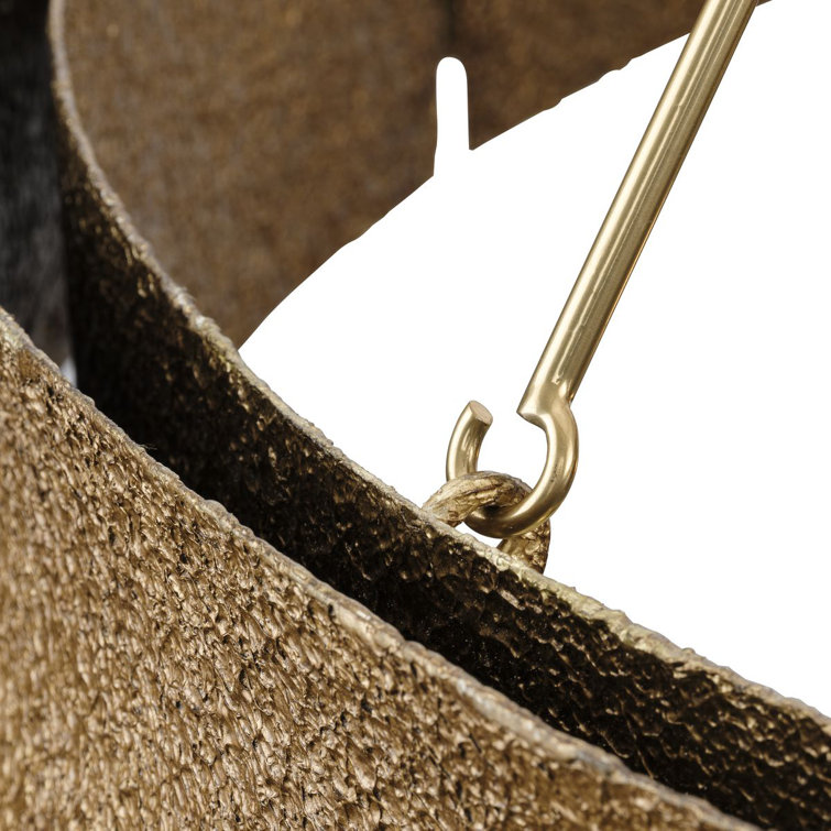 Lusail Soft Gold 5-Light Steel Drum Chandelier