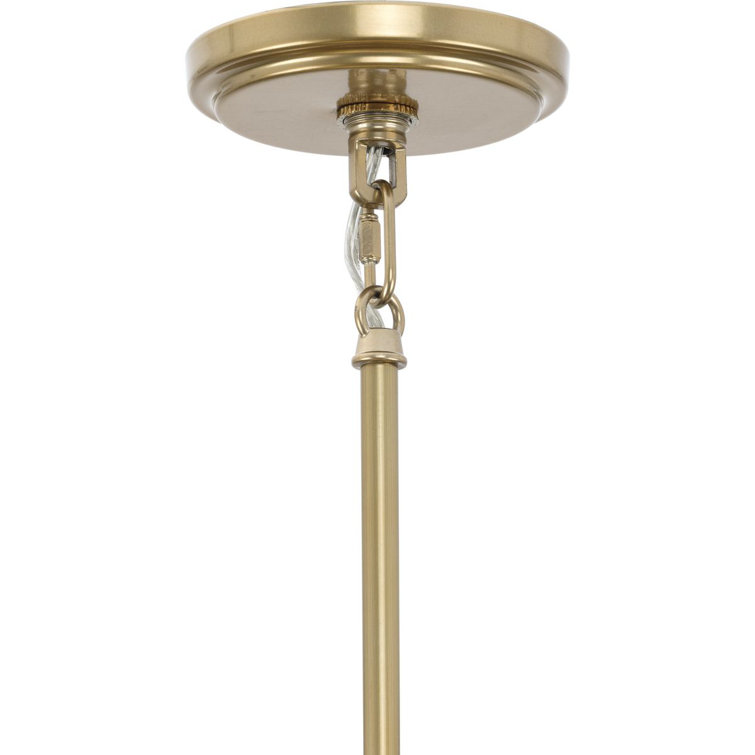 Lusail Soft Gold 48" Steel Tiered Chandelier