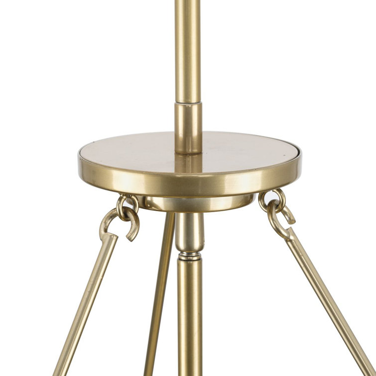 Lusail Soft Gold 48" Steel Tiered Chandelier