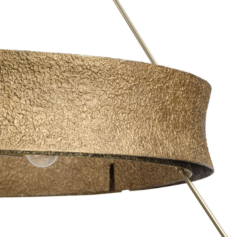 Lusail Soft Gold 48" Steel Tiered Chandelier