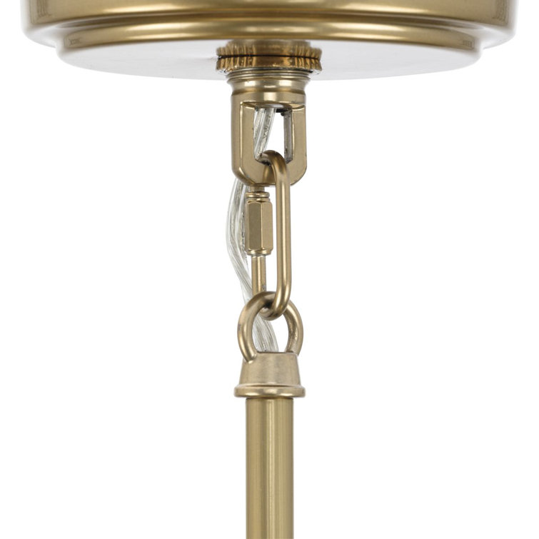 Lusail Soft Gold 48" Steel Tiered Chandelier