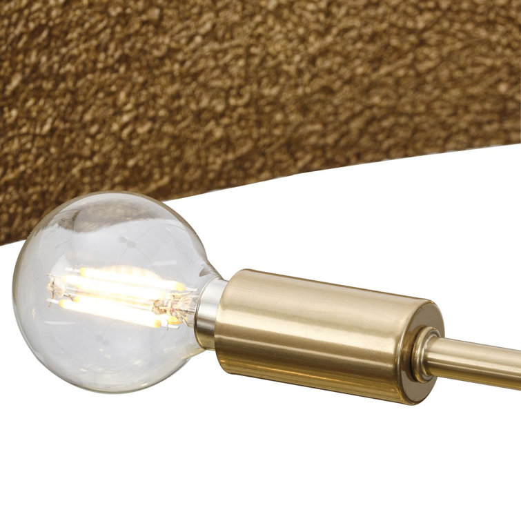 Lusail Soft Gold 48" Steel Tiered Chandelier