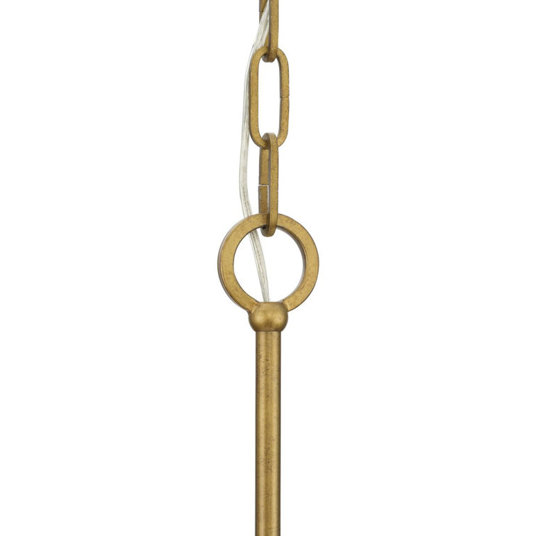 Loretta Gold Ombre 9-Light Tiered Chandelier with Clear Glass