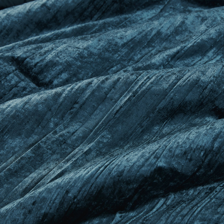 Teal King Velvet Down Alternative 5-Piece Bedspread Set