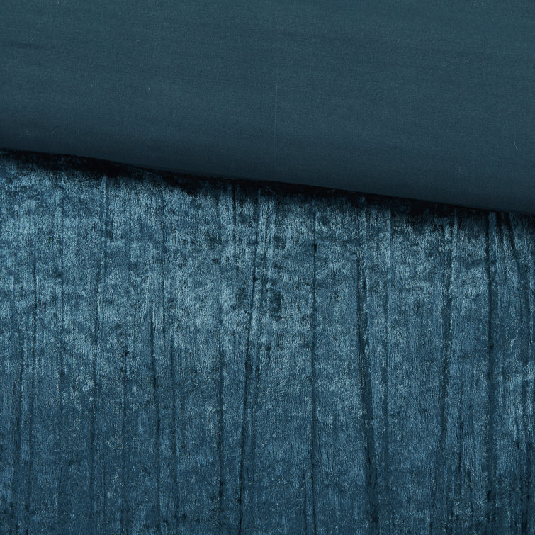 Teal King Velvet Down Alternative 5-Piece Bedspread Set