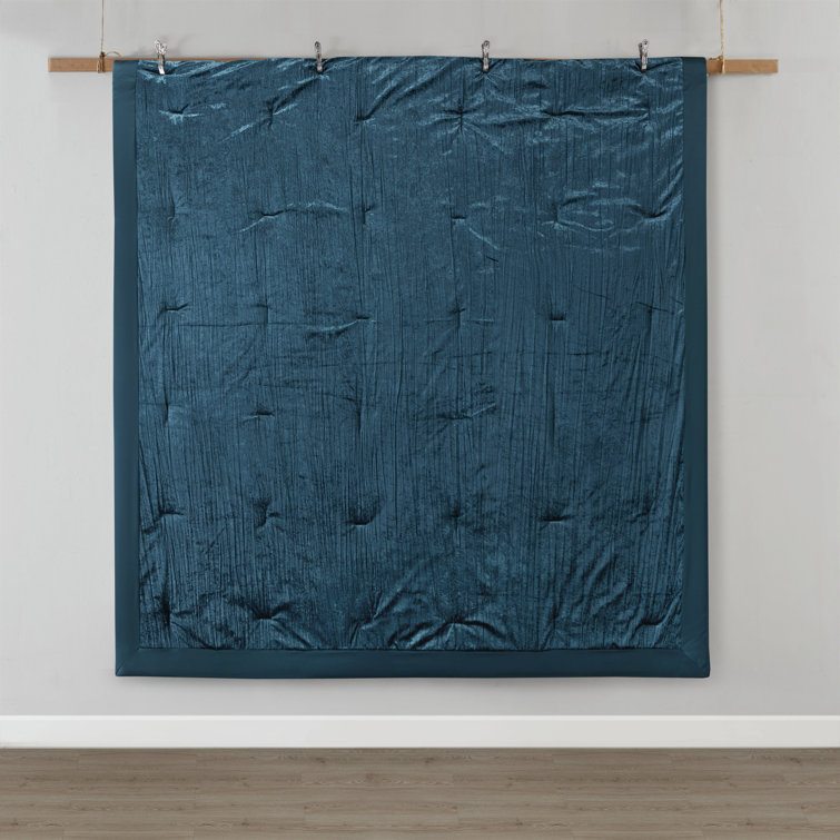Teal King Velvet Down Alternative 5-Piece Bedspread Set