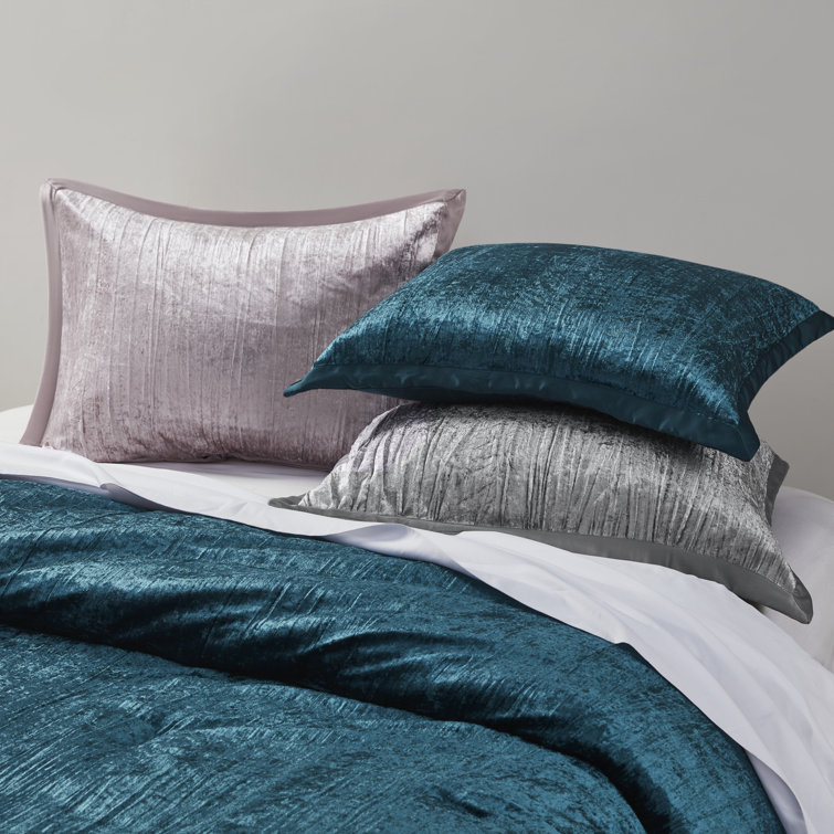 Blush Velvet Full Down Alternative 5-Piece Bedspread Set