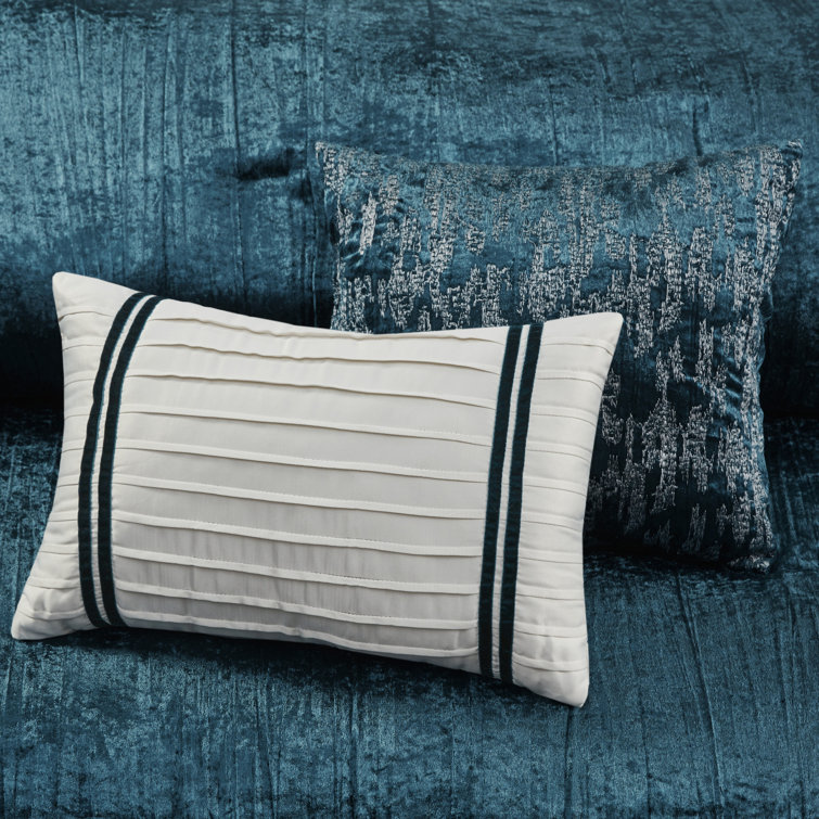 Teal King Velvet Down Alternative 5-Piece Bedspread Set