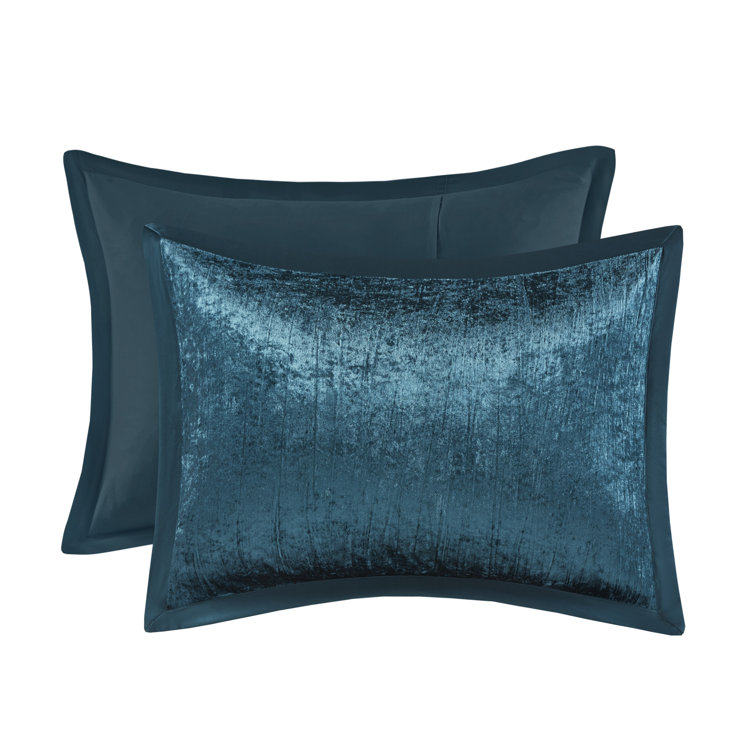 Teal King Velvet Down Alternative 5-Piece Bedspread Set