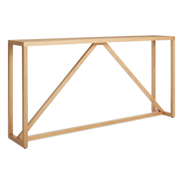 White Oak 54" Modern Strut Coffee Table