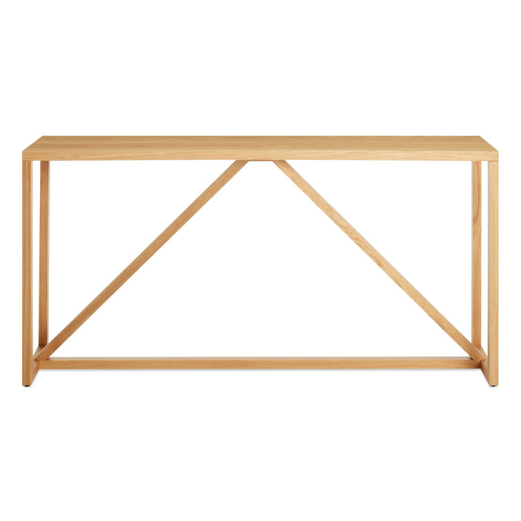 White Oak 54" Modern Strut Coffee Table