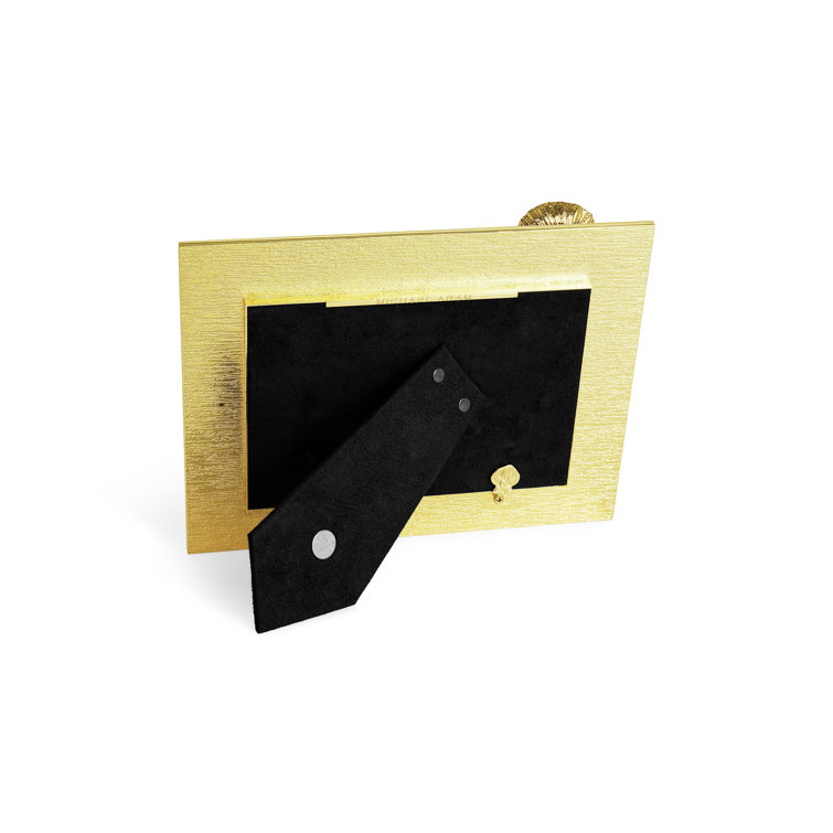 Classic 5x7 Gold and Black Anemone Picture Frame