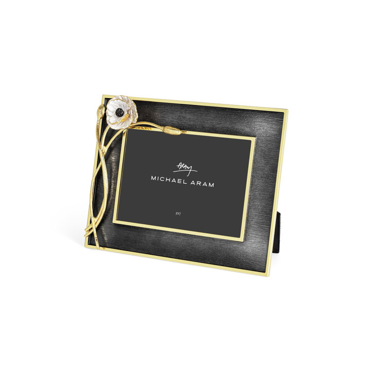Classic 5x7 Gold and Black Anemone Picture Frame