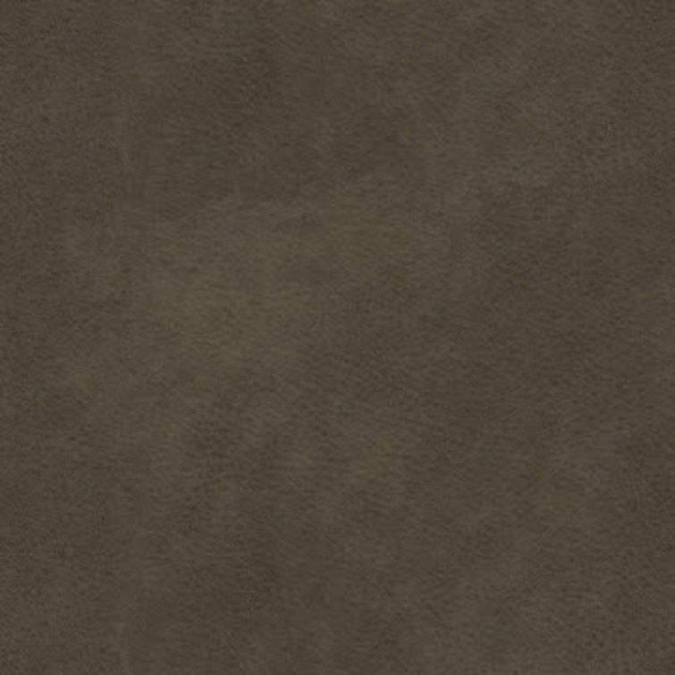 Lucca Brown Leather Upholstered Bench with Metal Frame
