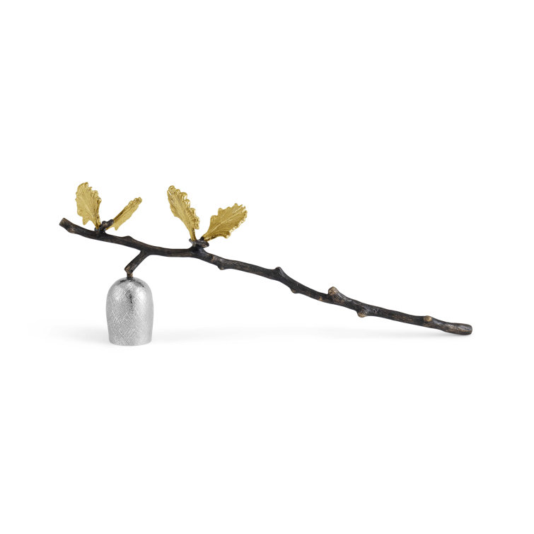 Handmade Oxidized Metal and Bronze Butterfly Ginkgo Candle Snuffer