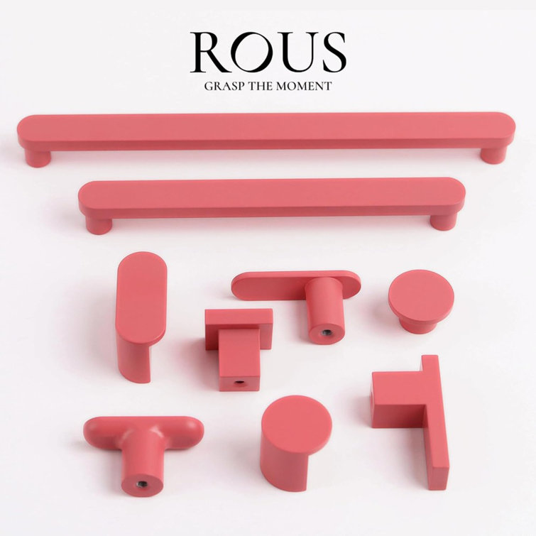 Blush Aluminum Oval Cabinet Drawer Knob with Matte Finish