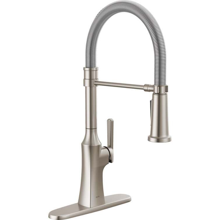 Stainless Steel Pull-Down Kitchen Faucet with Magnetic Dock