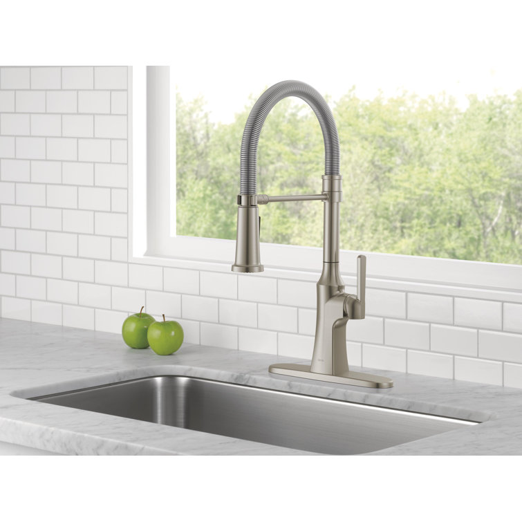 Stainless Steel Pull-Down Kitchen Faucet with Magnetic Dock
