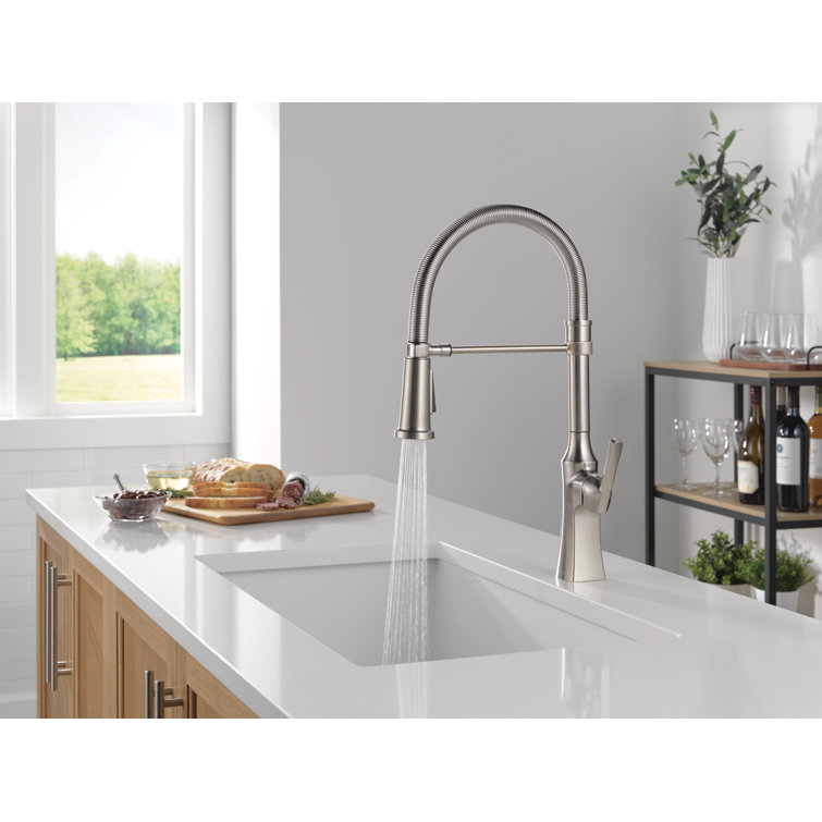 Stainless Steel Pull-Down Kitchen Faucet with Magnetic Dock