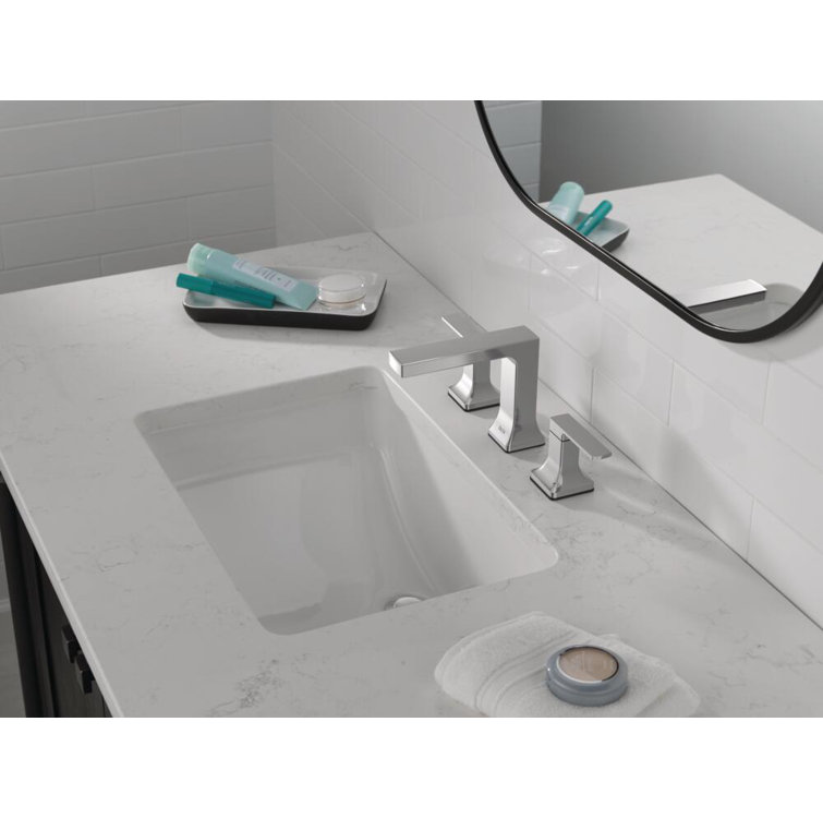 Velum Chrome Widespread Bathroom Faucet with Dual Handles