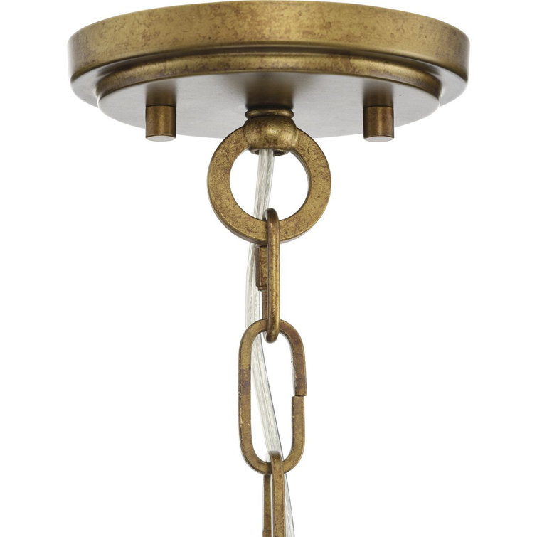 Chevall Gold Ombre Glass 3-Light Drum Pendant