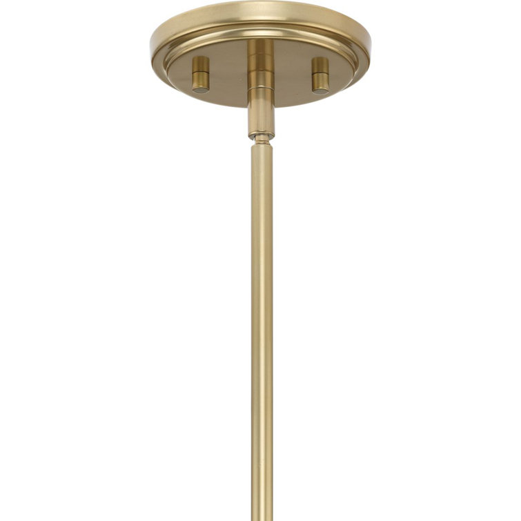 Pinellas Soft Gold 3-Light Pendant with Opal Glass Shades