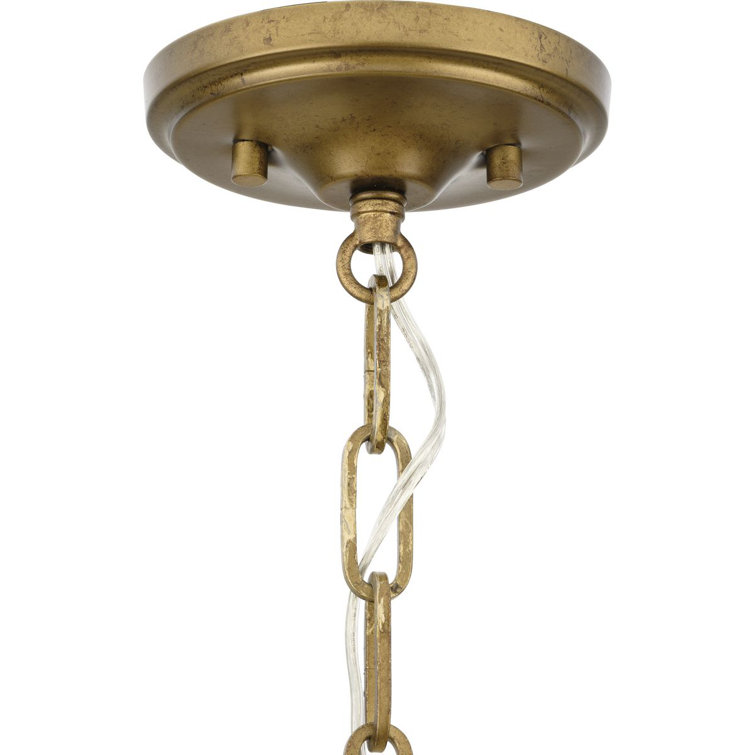 Loretta Gold Ombre Geometric Pendant with Glass Accents