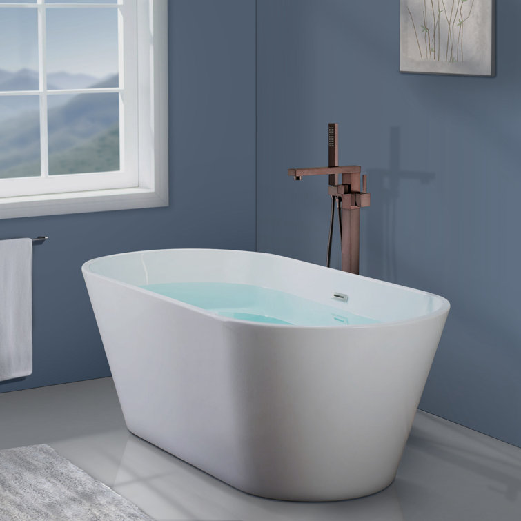 Oil Rubbed Bronze Freestanding Bathtub Faucet with Hand Shower