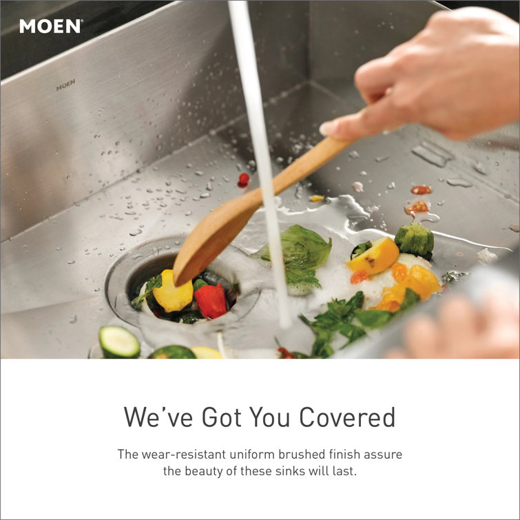 Moen 30" Stainless Steel Farmhouse Apron Front Single Bowl Sink