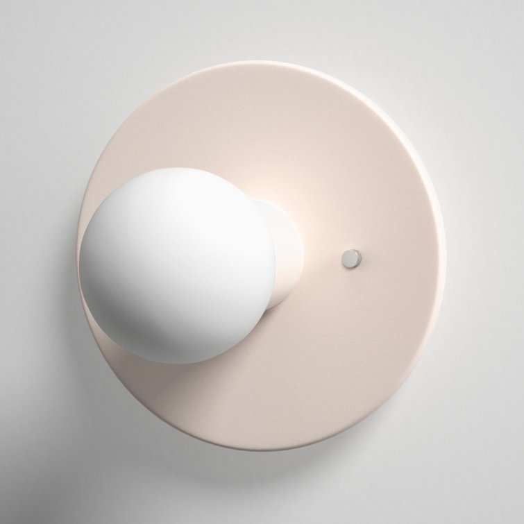 Bisque Ceramic Dimmable Single Light Wall Sconce