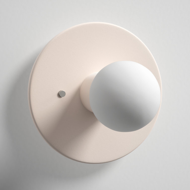 Bisque Ceramic Dimmable Single Light Wall Sconce