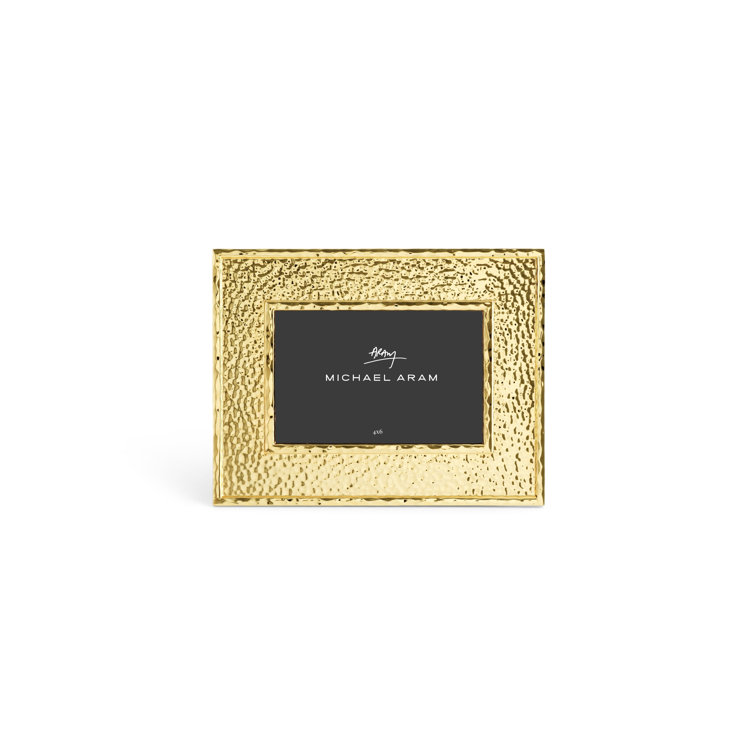 Classic Gold Hammered Metal 4x6 Tabletop Frame