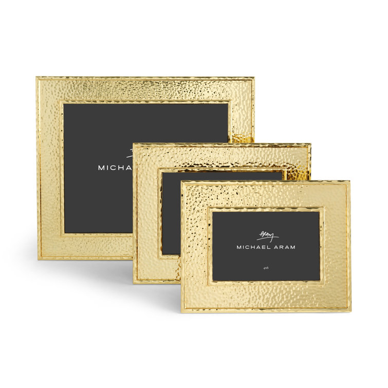 Classic Gold Hammered Metal 4x6 Tabletop Frame