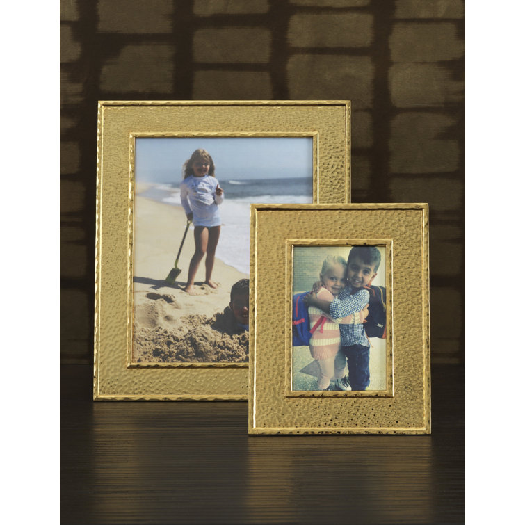 Classic Gold Hammered Metal 4x6 Tabletop Frame