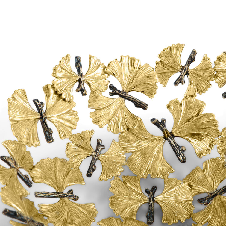 Gold Brass Textured Animal Novelty Fruit/Bread Basket
