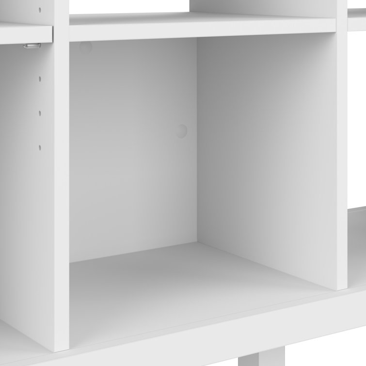 Broadview Pure White 6-Cube Wooden Adjustable Bookcase