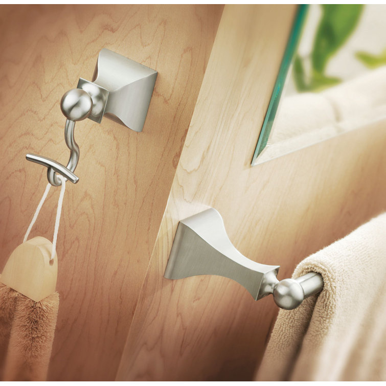 Brushed Nickel Modern Wall Mounted Single Robe Hook