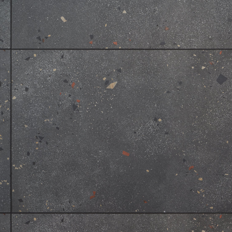 Charcoal Gray Large Format Matte Porcelain Shower Tile
