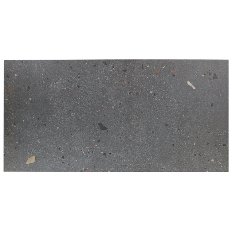 Charcoal Gray Large Format Matte Porcelain Shower Tile