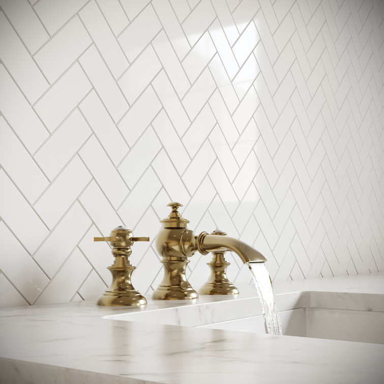 Elegant Vintage Brass 8'' Widespread Bathroom Faucet