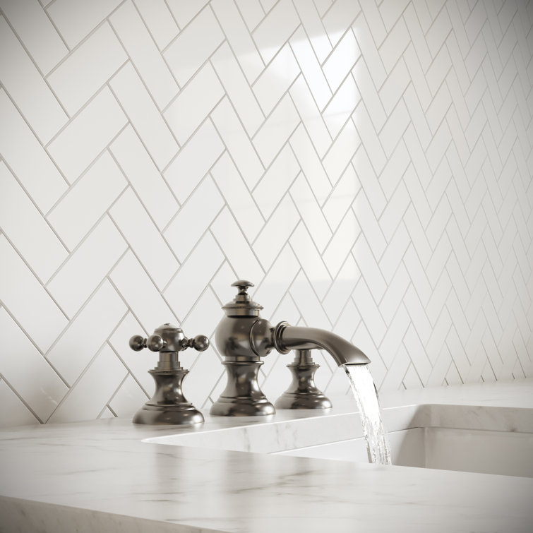Elegant Brushed Nickel Widespread Bathroom Faucet with Classic Charm