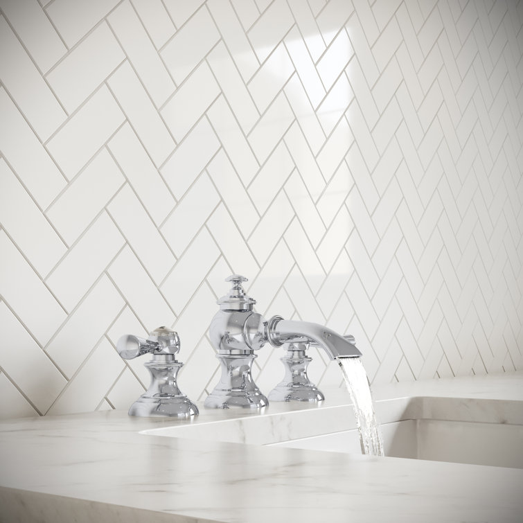Elegant Classic Chrome Widespread Bathroom Faucet with Pop-Up Drain