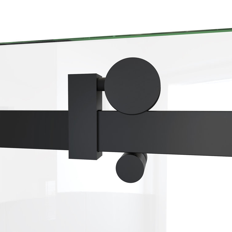 Seneca 48'' Frameless Clear Tempered Glass Sliding Shower Door