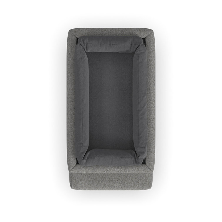 Gray Polyester Blend Pet Bed Hub with Storage