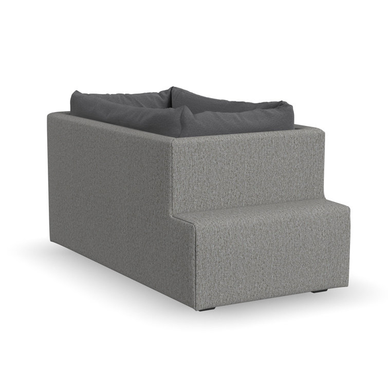 Gray Polyester Blend Pet Bed Hub with Storage