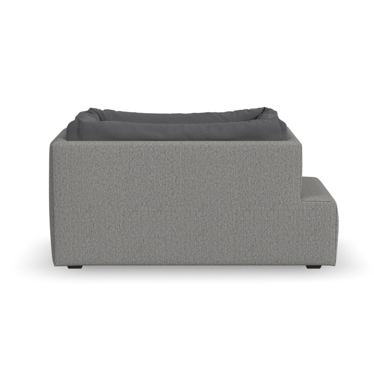 Gray Polyester Blend Pet Bed Hub with Storage