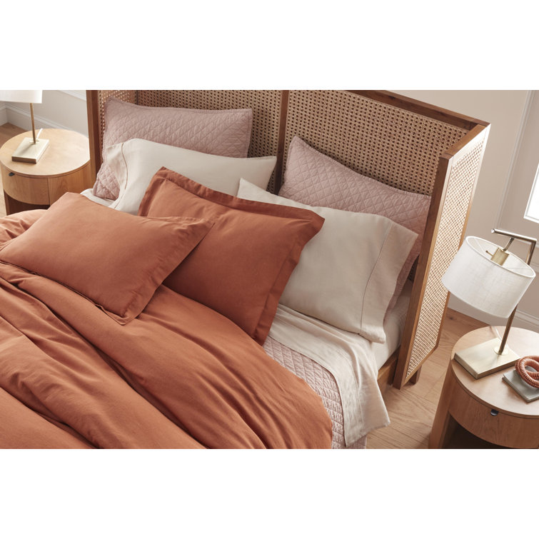 Contemporary Queen Bed with Wingback Headboard